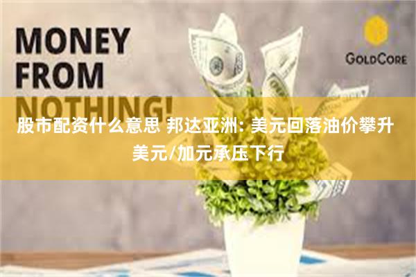股市配资什么意思 邦达亚洲: 美元回落油价攀升 美元/加元承压下行