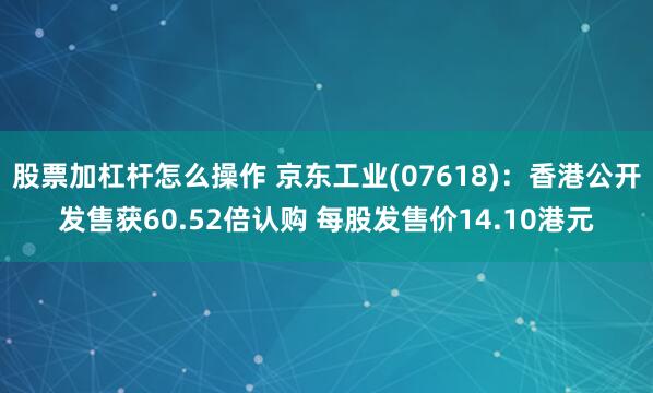 股票加杠杆怎么操作 京东工业(07618)：香港公开发售获6